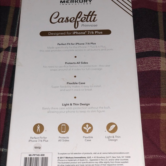 Merkuri iPhone 6/7 plus case Casefetti primrose - Picture 2 of 2